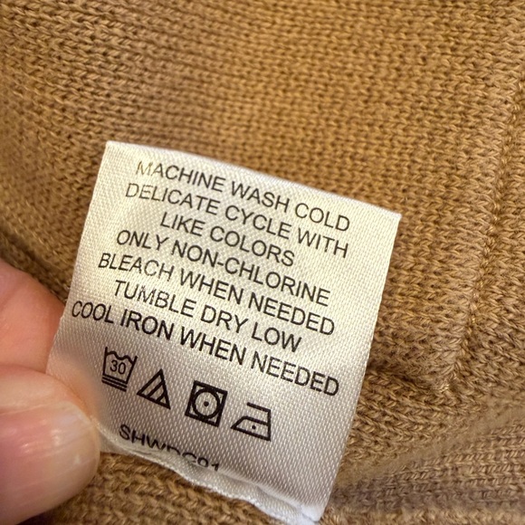 QUINCE 100% Organic Cotton Knit Blazer in Camel size Small - Picture 10 of 10